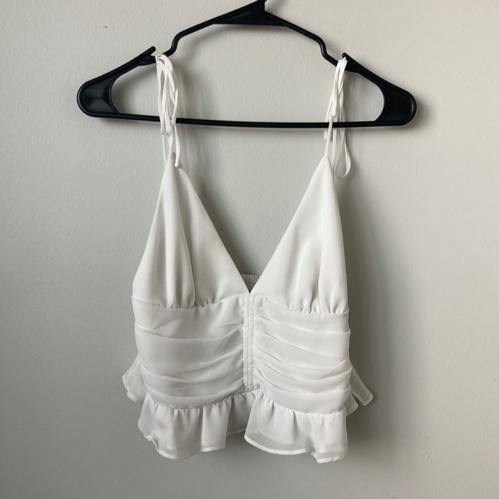 Wilfred White Crop Top